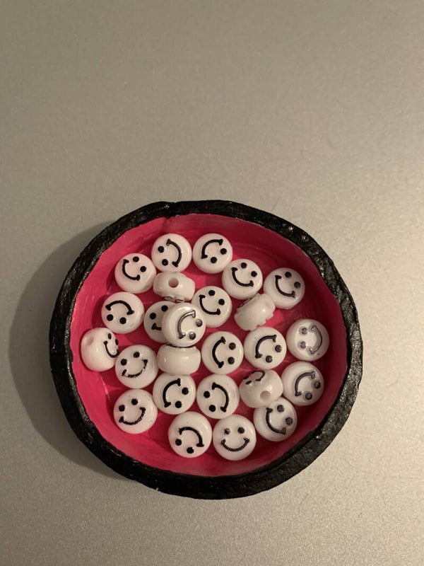 Acryl smiley kralen