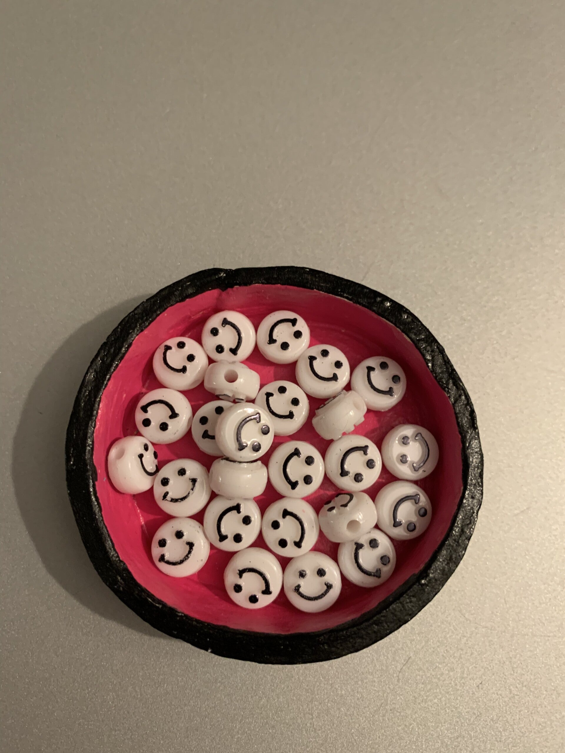 Acryl smiley kralen