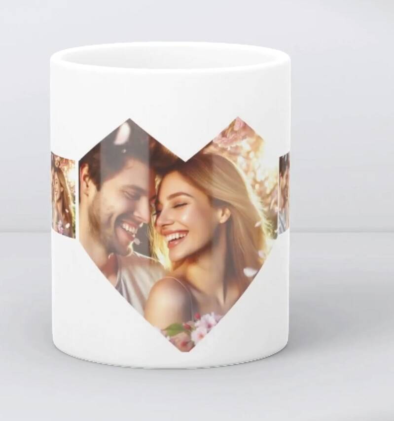 Mug personnalisé Nos Instants Précieux avec collage de 5 photos