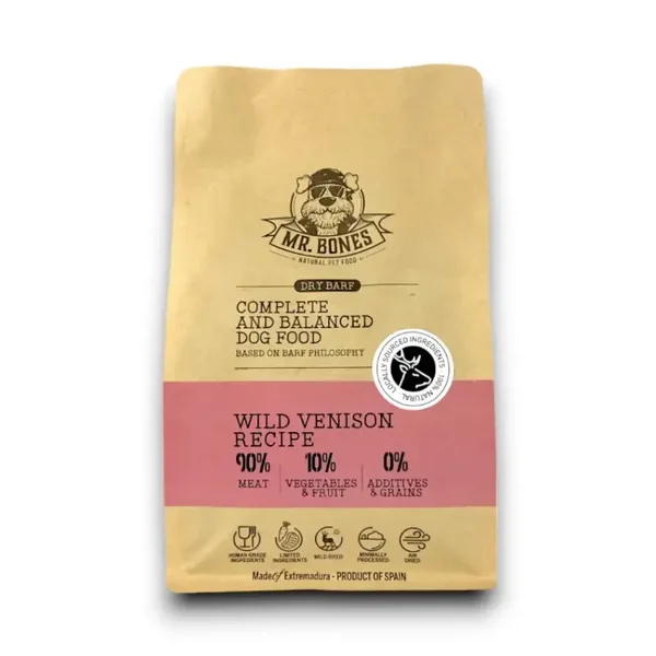 MR. Bones Dry Barf - Wild Venison (hert)
