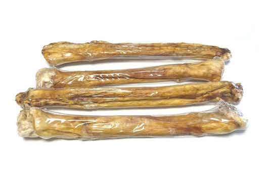 Gerolde konijnenhuid met vacht