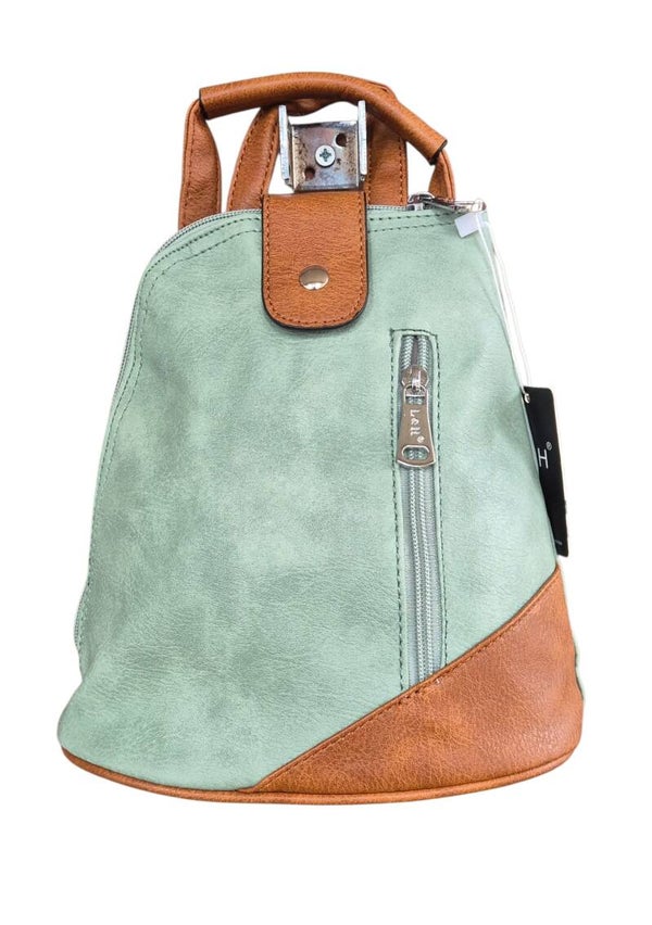 L & H Compact Rugtasjes / Schoudertasje Groen