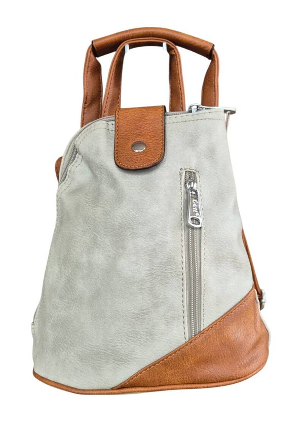 L & H Compact Rugtasjes / Schoudertasje Grijs