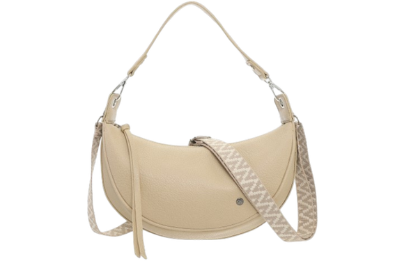 Dutch Quebec Trendy Halve Maan Dames Crossbody  Naturel