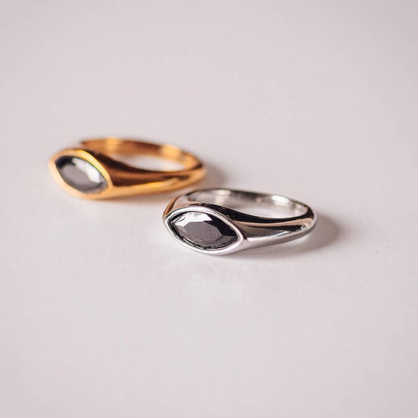 iXXXi Fame damesring Jolie Black Zilver