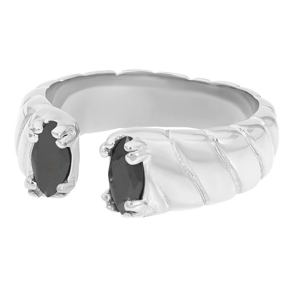iXXXi Fame ring Adore Black Zilver