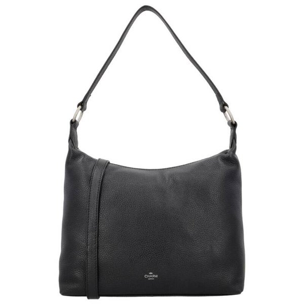 Charm London Washington Leren Schoudertas Zwart