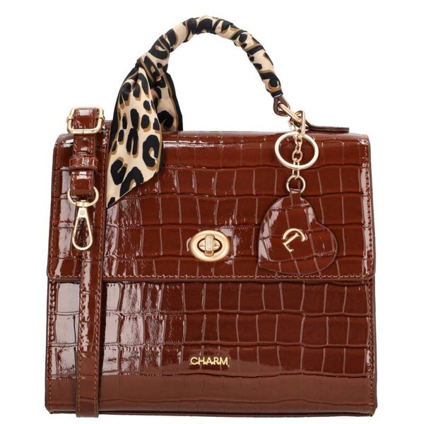 Charm London Knightsbridge Luxe Design Handtas / Schoudertas Bruin
