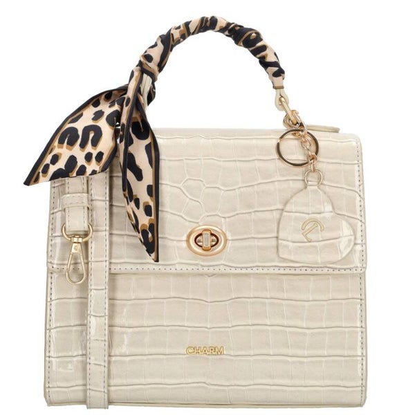 Charm London Knightsbridge Luxe Design Handtas / Schoudertas Beige