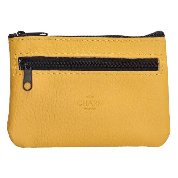 Charm London Anna Leren Sleuteletui Geel