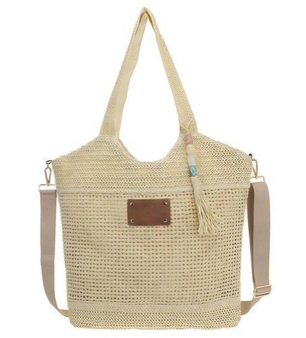 Dutch Strandtas - Shopper Lagos Geweven Naturel