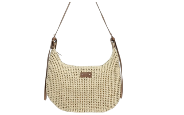 Dutch Peniche – Geweven Hobo Schoudertas Naturel