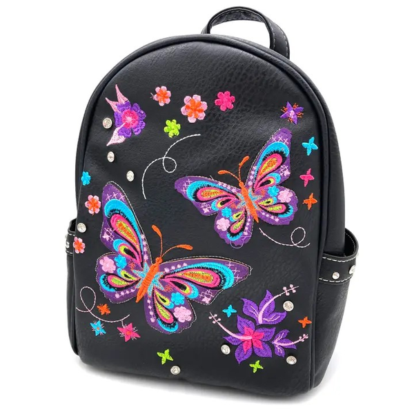 Butterfly Dames Rugtas Zwart