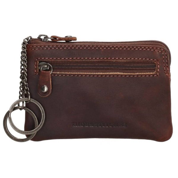 Hide & Stitches Japura II Leren Sleuteletui Donkerbruin