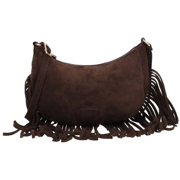 Beagles Chino Crossbodytas Franjes Donkerbruin