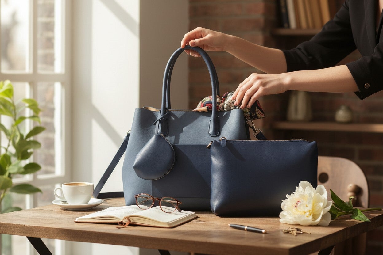 Gallantry Paris Handtas Blauw