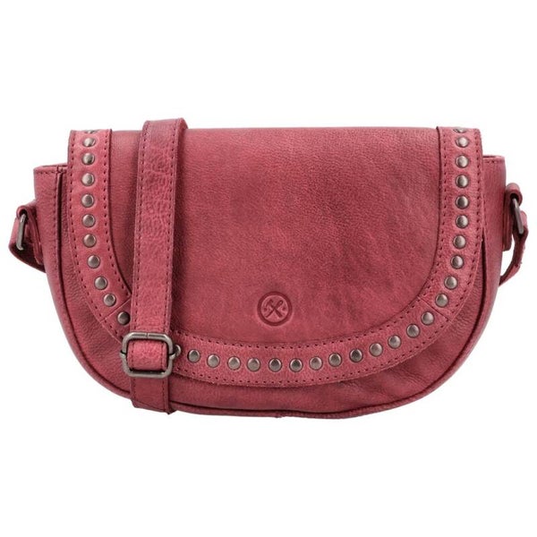 Hide & Stitches Redwood Leren Crossbodytas Rood