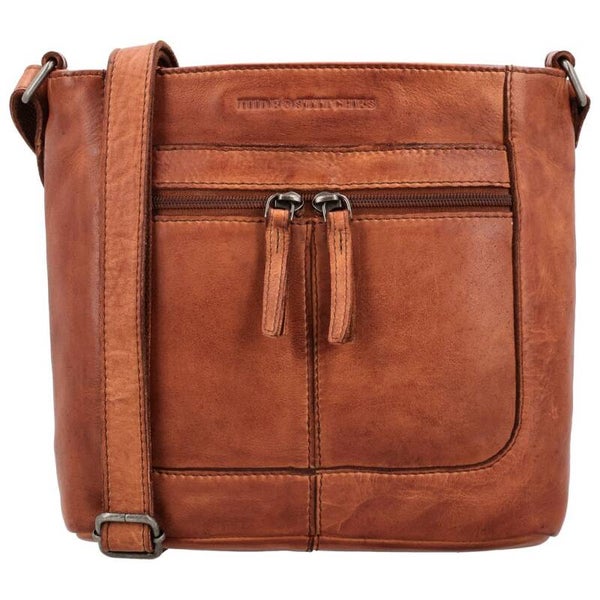 Hide & Stitches Paint Rock IV Leren Crossbody Cognac