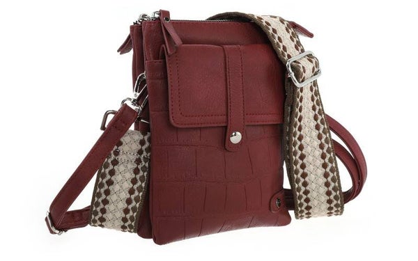 Dutch Telefoon-Schoudertas Tyler Burgundy