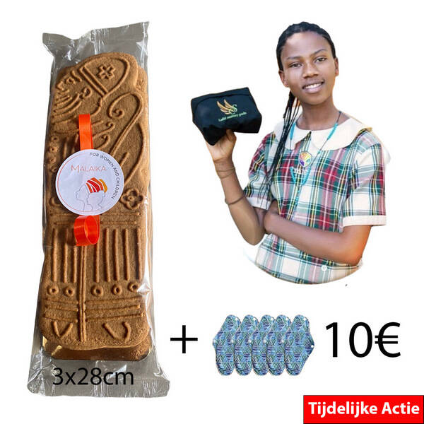 Regio  KASTERLEE - Pakje speculaas (3 stuks) van 28 cm + donatie van een pakje LaikiPads - Af te halen bij Jan in de Turnhoutsebaan 82/3 - Kasterlee - 0477 728763