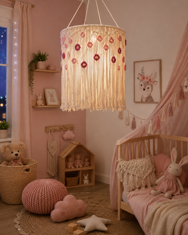 Różany ogród lampa sufitowa boho