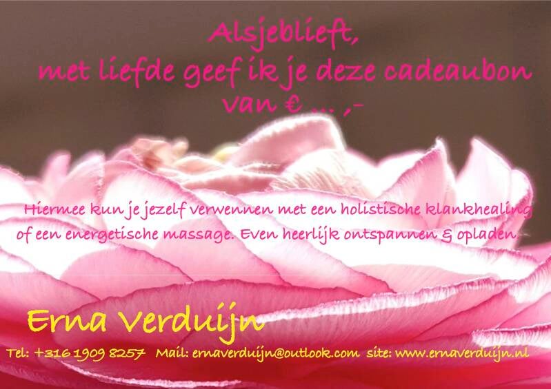 Cadeaubon Erna Verduijn