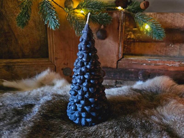 Kaars Kerstboom Zwart