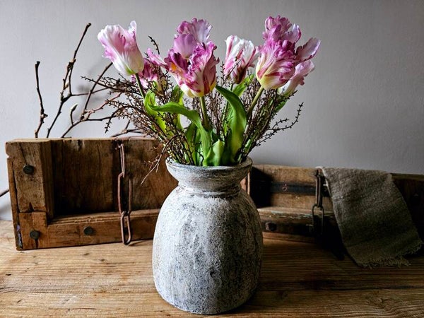 Bos kunst tulpen - Parrot XL paars