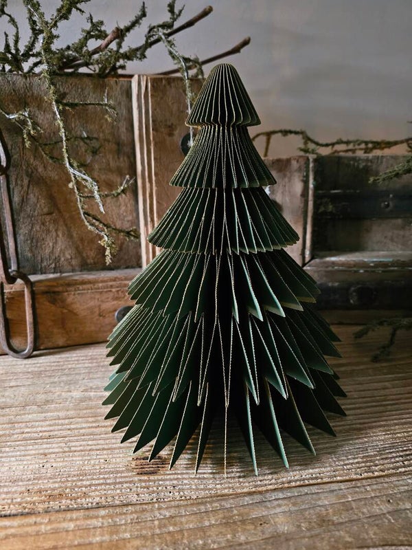 Papieren kerstboom groen