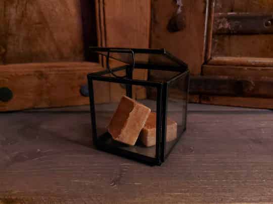 Glazen doosje - vierkant