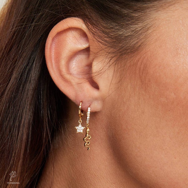 Oorbellen "Sparkle Star"