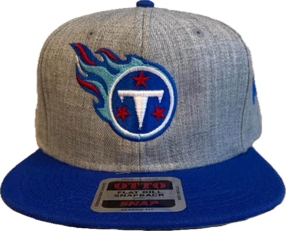 Grey and Royal Blue Tn Titans Cap with NFL  Logo.