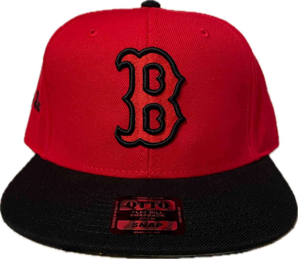 Red and Black Boston Cap