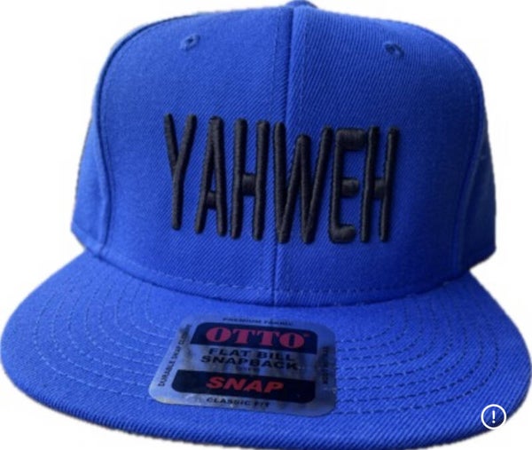 YAHWEH Embroidered Snapback – Royal Blue