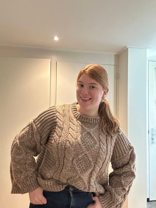 Cosy trui taupe / bruin