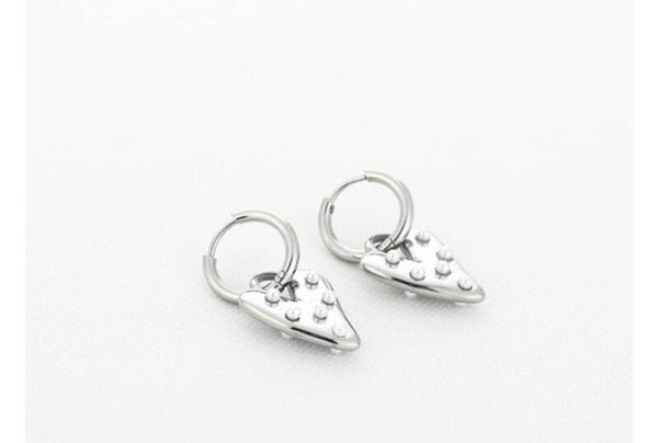 Oorbellen hart parel