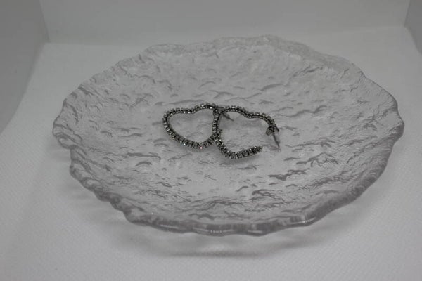 Oorbellen big hart diamond