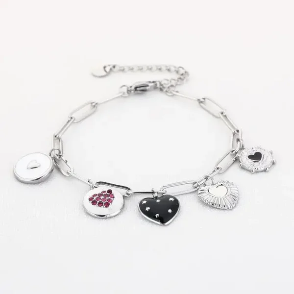Armband bedel hart