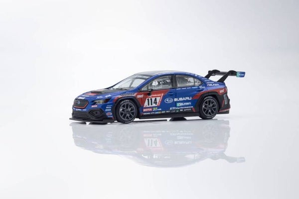 1:64 Kyosho - 2023 Subaru WRX STI NBR with book (led system), blue/red