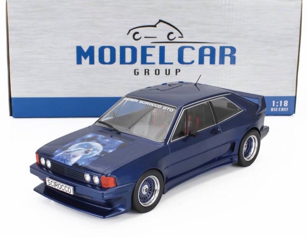 1:18 MCG - 1980 Volkswagen Scirocco Rieger GTO Coupé Blue