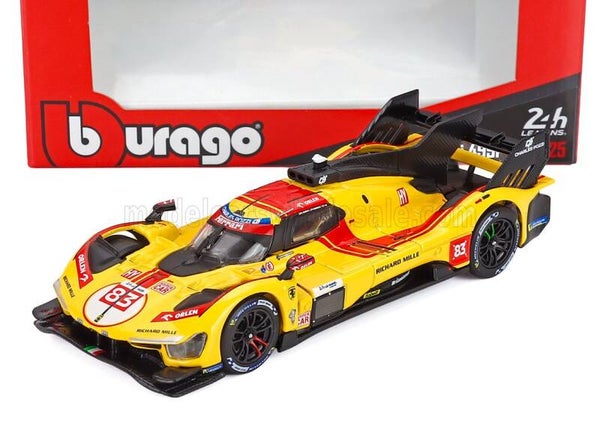 1:43 Bburago - Ferrari 499P 3.0L Turbo V6 Team AF Corse #83 Winner 24h Le Mans 2025 R. Kubica - P. Hanson - Y. Ye