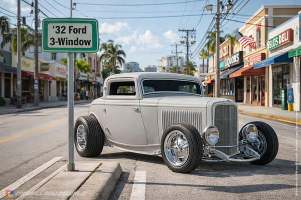 1:18 Spare Parts - Acme - 1932 Ford 3-Window Hot Rod Grey