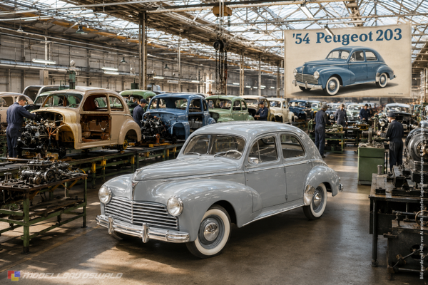 1:18 Spare Parts - Solido - 1954 Peugeot 203 Grey