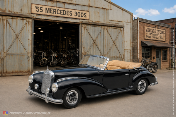 1:18 Spare Parts - Maisto - 1955 Mercedes 300S Black
