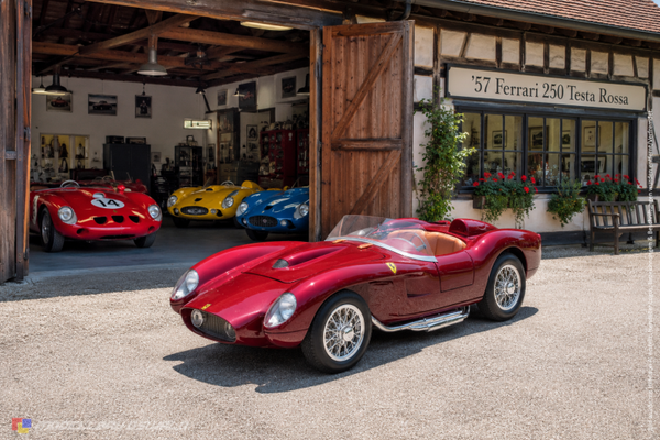 1:18 Spare Parts - Bburago - 1957 Ferrari 250 Testa Rossa Dark Red *Shell Edition*
