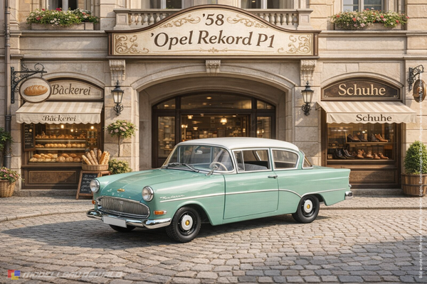 1:18 Spare Parts - Minichamps - 1958 Opel Rekord P1 Green