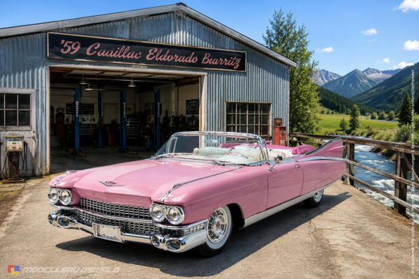 1:18 Spare Parts - Maisto - 1959 Cadillac Eldorado Biarritz Convertible Pink