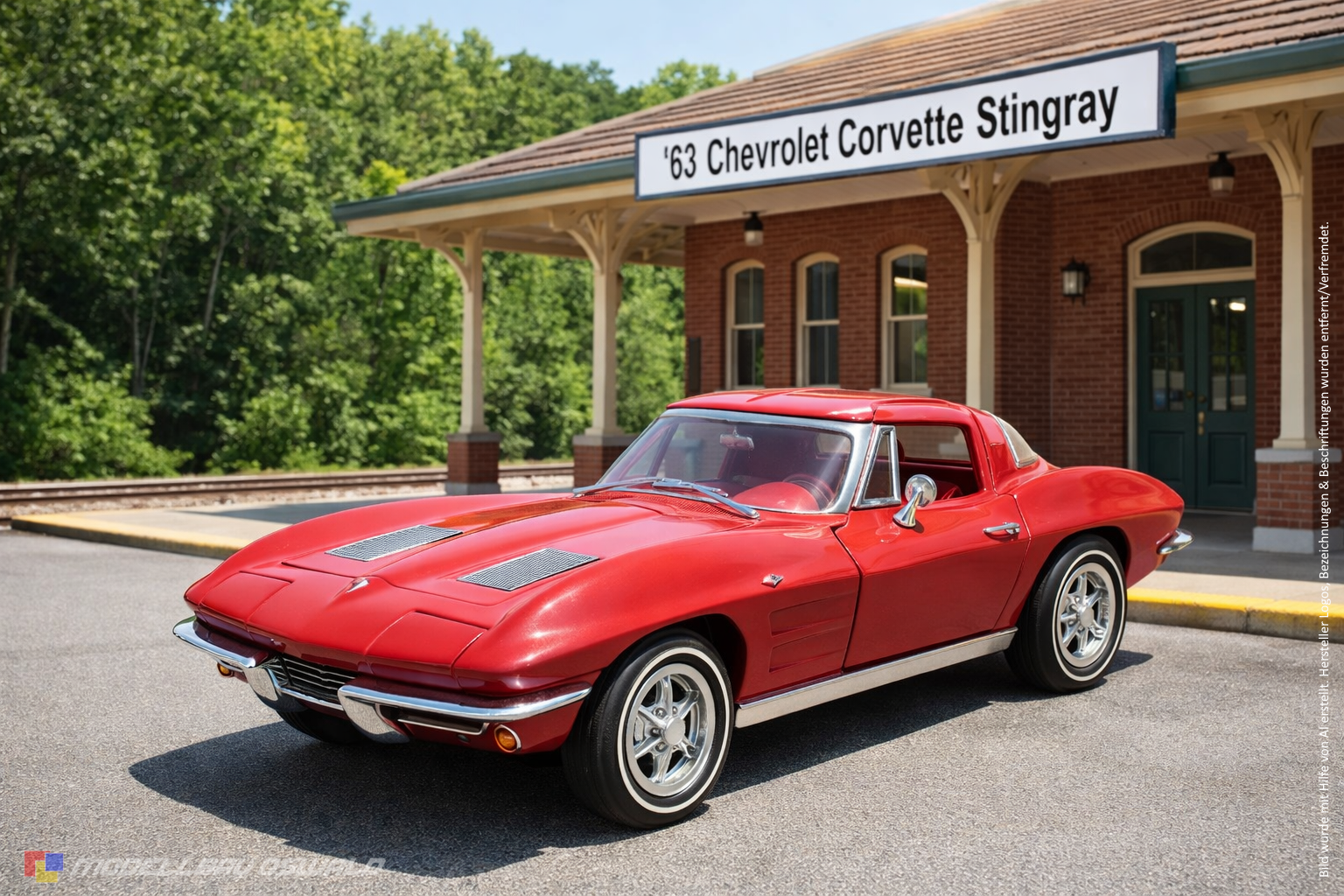 1:18 Spare Parts - Ertl - 1963 Chevrolet Corvette Stingray Red