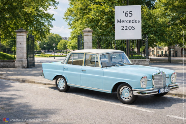 1:18 Spare Parts - Norev - 1965 Mercedes 220s Blue