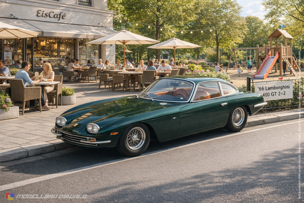 1:18 Spare Parts - KK Scale - 1966 Lamborghini 400 GT 2+2 Green